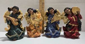 lot 163 image: Decorative Angel Musicians Figurine Set