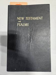 lot 168 image: King James New Testament and Psalms Bible Large Print