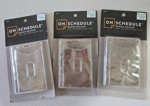 lot 177 image: (3) - On Schedule Badge Holder 6-Pack x 3