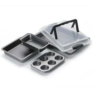 lot 192 image: GOURMET EDGE 80-1055 5PC NONSTICK BAKEWARE SET