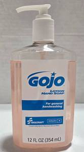 lot 197 image: NSN 12 oz Gojo Lotion Soap Refill - 12 Per Box