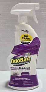lot 210 image: OdoBan RTU Odor Eliminator  Lavender Scent  32oz Spray Bottle