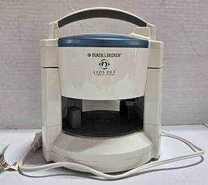 lot 289 image: Black & Decker Lids Off Automatic Jar Opener.  Tested & works. Pre-owned