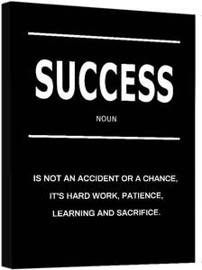 lot 5322 image: LMGOV Motivational Wall Decor, SUCCESS Office Wall Art for Men, Inspirational Canvas Painting for Bedroom, Black and White Poster for Bathroom, Home Office, Dorm, Gym