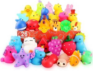 Squishies, 26 Pack Mochi Squishy Toys - Kawaii Cat Squishys Slow Rising Animals - Party Favors, Goodie Bag, Birthday Gifts, Mini Squishies Stress Reliever Toy