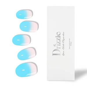 lot 5406 image: Lot Of 2 Drizzle Semi Cured Gel Nail Strips, Real Nail Polish Art Stickers (UVLED Light Required), Glossy, Glitter, Solid Color, Full Nail Wraps Long Lasting, Nail Strips Decal for Women (Crush)