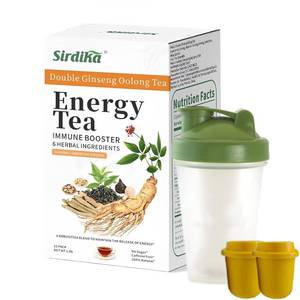 lot 5425 image: Energy Tea Immune Booster Ginseng Tea For Men, Chinese Ginseng Oolong Tea With Sports Water Bottle, Kidney Formula Herbal Tea Nnatural Ingredients (1Box(15pcs)) Expires October 6, 2026