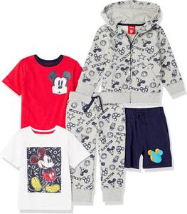 lot 5447 image: Amazon Essentials Disney  Marvel  Star Wars Boys and Toddlers Outfit Sets (Previously Spotted Zebra), Pack of 5, XS Year 5