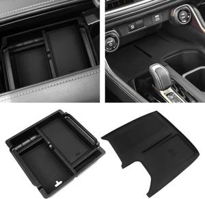 lot 5482 image: BlBLOZ Wireless Charging Anti-Slip Mat and Center Console Organizer(with Secret Compartment) for Toyota Grand Highlander 2024 2025 2026 Accessories Silicone Anti-Slip Wireless Charger Cover Pad 2PCS