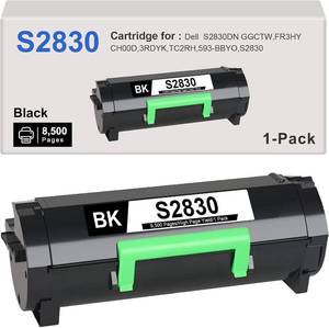 lot 5484 image: High Yield GGCTW Toner Cartridge Compatible for Dell S2830 Laser Printers (8,500 Pages)