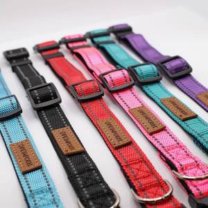 lot 5510 image: Pet & Posh Reflective Dog Collar - Premium Neoprene Padded Collar, Adjustable & Breathable Nylon for Safety and Style (Black, X Large)