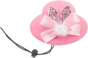 lot 5516 image: BESPORTBLE Easter Bonnet Pet Hat, Cute Costume Pet Bunny Rabbit Ear Hat Dog Sunhat Bowknot Fascinator Cap