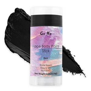 lot 5518 image: Go Ho Water Based Black Face Body Paint Stick,Non-Toxic Face Painting,Easy-to-use Facepaint for Halloween SFX Zombie Skeleton Vampire Clown Cosplay Costume Makeup,0.63oz