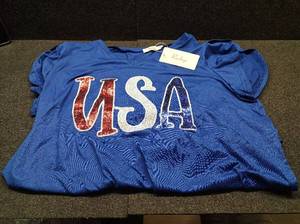 lot 5554 image: Roshop USA Blue T-Shirt XL
