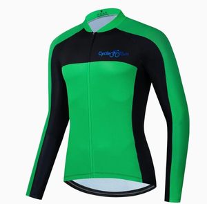lot 5661 image: Man Cycling Bike Jersey Long Sleeve with 3 Rear Pockets- Moisture Wicking, Breathable, Quick Dry Biking Shirt - Size M