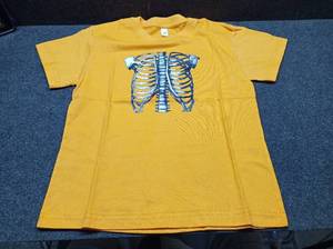 lot 5662 image: Childrens Orange Skeleton Ribcage Shirt 78 Years