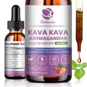 lot 5678 image: (2 pack) Kava Kava Root Extract Supplement - Calming High Concentration Kava w Ashwagandha, Lemon Balm, Valerian Root for Relaxation, Liver, Cognitive Support &amp Immune System,Vegan, Alcohol-Free BB Dec. 2026