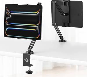 lot 5747 image: Tablet Stand for ipad, Aluminum Alloy Foldable Tablet Arm Mount, ipad Holder for Desk Compatible with ipad Pro Air Mini, Samsung Galaxy Tab, Portable Monitor Stand 5.1-9.8 Adjustable