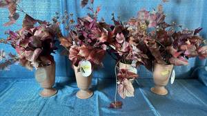 lot 2086 image: Two Pairs of 22�� Threshold Faux Arrangements.