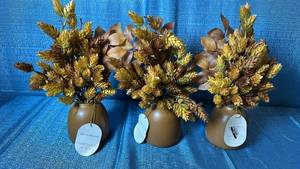 lot 2097 image: Set Of Three Threshold 12�� Faux Arrangements.