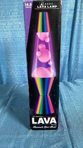 lot 3006 image: 14.5 Inch Rainbow Classic Lava Lamp