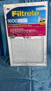 lot 3013 image: 3M Filtrete 1600 Air Filter 16x25x1 - 4 Pack