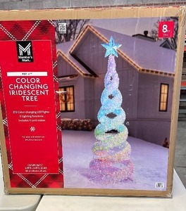 8ft Color Changing LED Christmas Tree