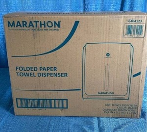 lot 3028 image: Marathon Folded Paper Towel Dispenser - Black