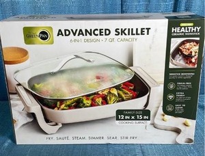 lot 3029 image: GreenPan Advanced 6-in-1 Ceramic Electric Skillet
