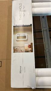 lot 3056 image: Threshold White Wall Mirror 24x36