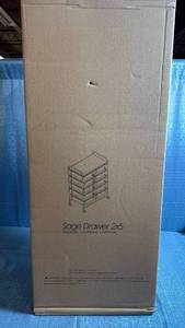 lot 8009 image: Sage Drawer 2x5 Rolling Storage Cart