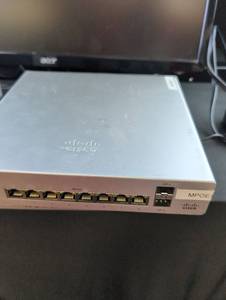 lot 3341 image: Cisco Meraki MS220-8P PoE Network Switch- needs power cord