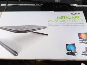 lot 3343 image: Allsop Metal Art Monitor Stand
