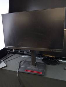 lot 3345 image: Lenovo ThinkVision T24i-20 LCD Monitor- needs power cord