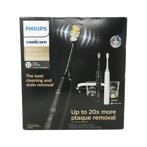 lot 8451 image: Philips Sonicare DiamondClean Power Toothbrush Set (WhiteBlack)