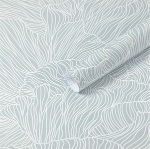 lot 8615 image: THREE ROLLS - Heroad Blue and White Peel and Stick Wallpaper Boho Contact Paper 17.3x196 Striped Wall Paper Modern Removable Self Adhesive Wallpaper for Bathroom Bedroom Cabinet Waterproof Neutral Wall Decor Vinyl Roll