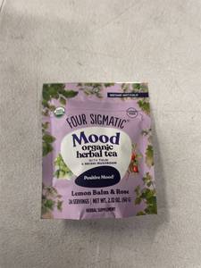 lot 8621 image: Four Sigmatic Mood Organic Herbal Tea Lemon Balm and Rose