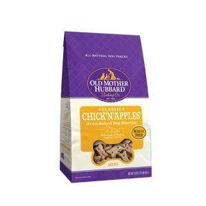 lot 8627 image: Wellness Old Mother Hubbard Classic ChickNApples Natural Mini Oven-Baked Biscuits Dog Treats, 20 Oz