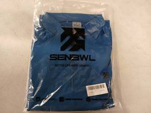 lot 8633 image: SENBWL Mens Golf Shirts Skinny Quarter Zip Pullover Outdoor Sports Running Shirts Size Large