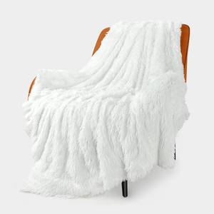 lot 8652 image: TOONOW Extra Soft Fuzzy Faux Fur Throw Blanket 50x60, Reversible Lightweight Fluffy Cozy Plush Comfy Microfiber Fleece Decorative Shaggy Blanket for Couch Sofa Bed, NAVY
