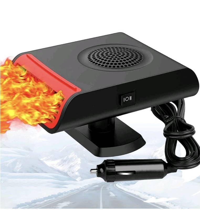 lot 1272 image: 150W 12V Car Heaters Portable Car Heater, Auto Heater Fan Fast Heating Quickly Defrost Defogger Heating Cooling Fan, Car Windshield