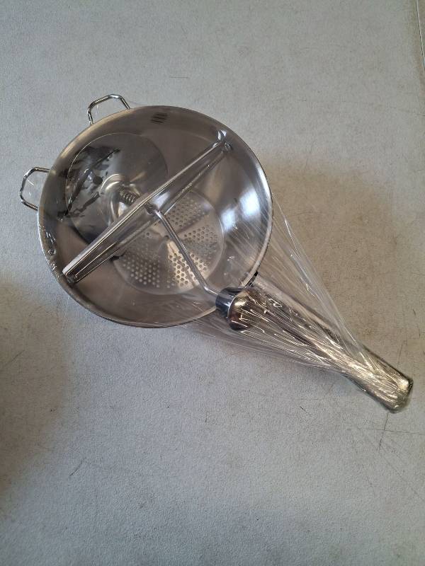 lot 1957 image: Stainless Steel Food Mill with Handle