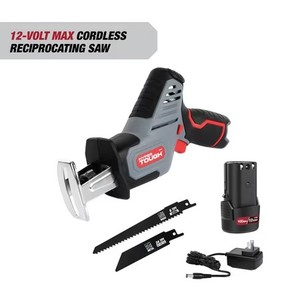 lot 8589 image: Hyper Tough 12V Max Lithium-Ion Compact Reciprocating Saw with 1.5Ah Battery and Charger