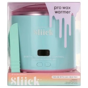 lot 8692 image: Sliick Pro Wax Warmer Kit for Hair Removal, Includes Warmer and Applicator, 5 Pieces - Cracked Lid