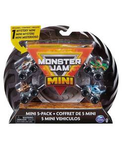 lot 8738 image: Monster Jam, Mini 5-Pack with Mystery Collectible Monster Truck, 187 Scale - Multi