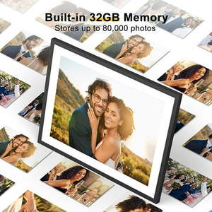 lot 8742 image: Arktronic 17 Inch Large Digital Picture Frame Wifi Digital Photo Frame IPS FHD Touch Screen Easy to Share PhotosVideos Via App&Email