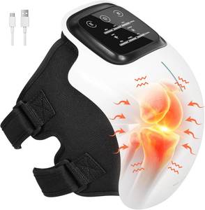 lot 8748 image: Medcursor Knee Massager, Cordless Heated Knee Massager with 3 Heating Levels, 3 Vibration Modes, LED Screen & Adjustable Straps, Massage with Heat for Relief, Ideal Gift for Men, Women