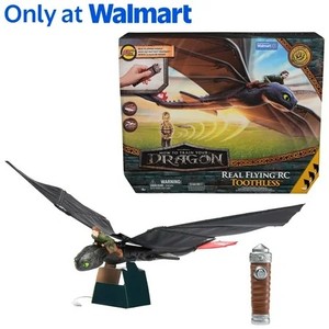 lot 8725 image: Dreamworks Dragons, How to Train Your Dragon, Remote Control Flying Toothless Toy