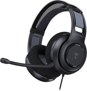 lot 8733 image: Turtle Beach Atlas 200 Wired Multiplatform Gaming Headset for Xbox, PlayStation, PC w 3.5mm Wired Connection - 50mm Nanoclear Drivers, Flip-to-Mute Mic, Memory Foam Cushions - Black