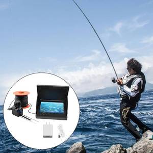 lot 8734 image: 195  Wide Angles Fish Finder Camera with 5inch Large Screen Night View Underwater Fishing for Lake
